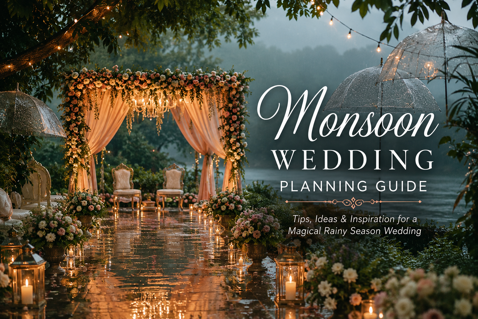 Magical Monsoon Wedding Ideas & Planning Tips